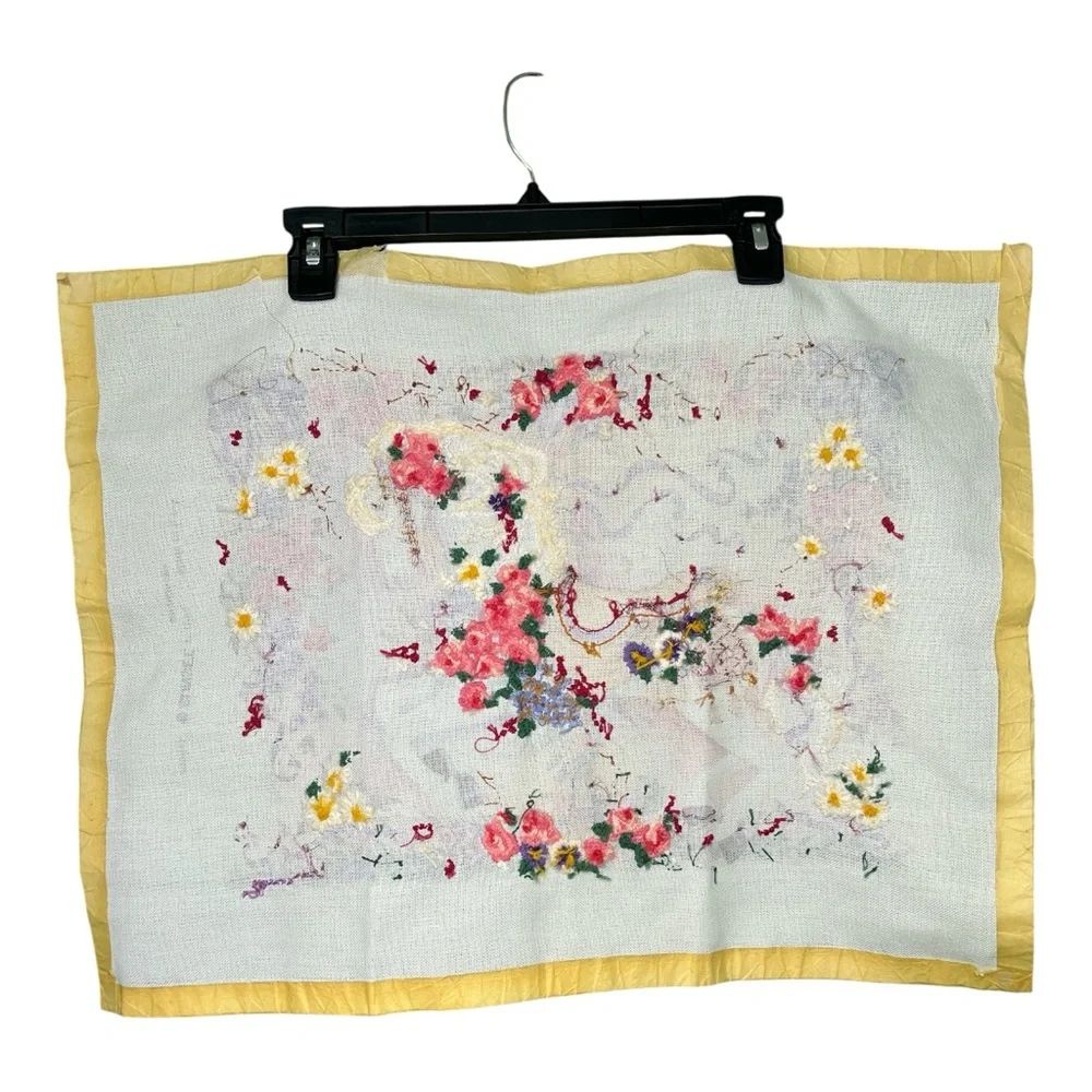 🎠 Vintage 1994 Sunset “Prancing Carousel Horse” Needlework Art - Finished Piece!